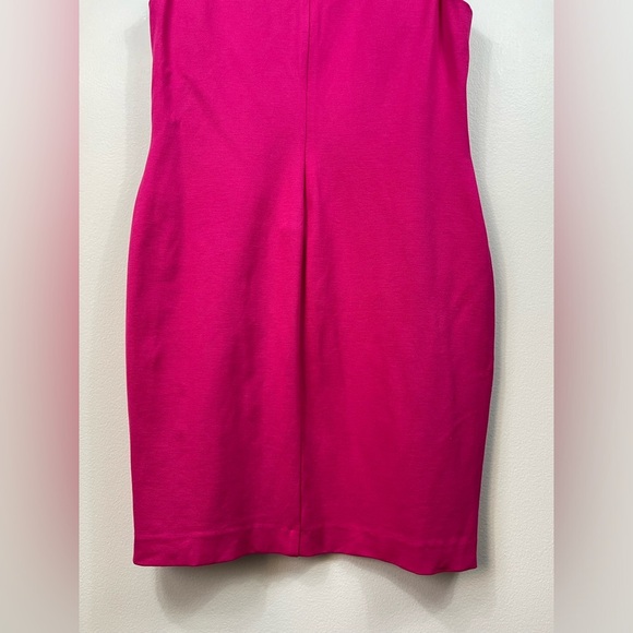 Lauren Ralph Elegant Barbie Pink Sleeveless MidiDress Events Summer Wedding Sz14 - Picture 10 of 11